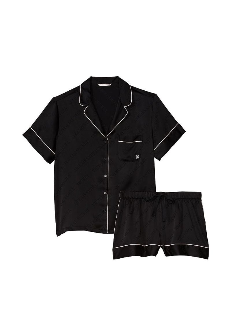 Pijama-short-de-Satin-Negro-Victoria-s-Secret
