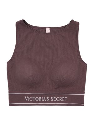 Bralette Seamless Wireless High-neck Chocolate